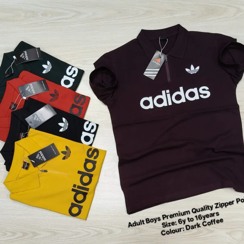 adidas Adult Boys Premium Zipper Polo Shirt Wholesale Bangladesh adidas Adult Boys Premium Zipper Polo Shirt Wholesale Bangladesh
