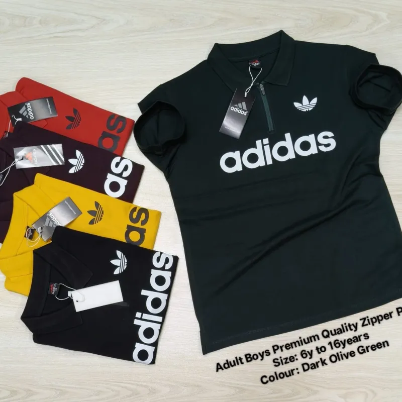 adidas Adult Boys Premium Zipper Polo Shirt Wholesale Bangladesh adidas Adult Boys Premium Zipper Polo Shirt Wholesale Bangladesh