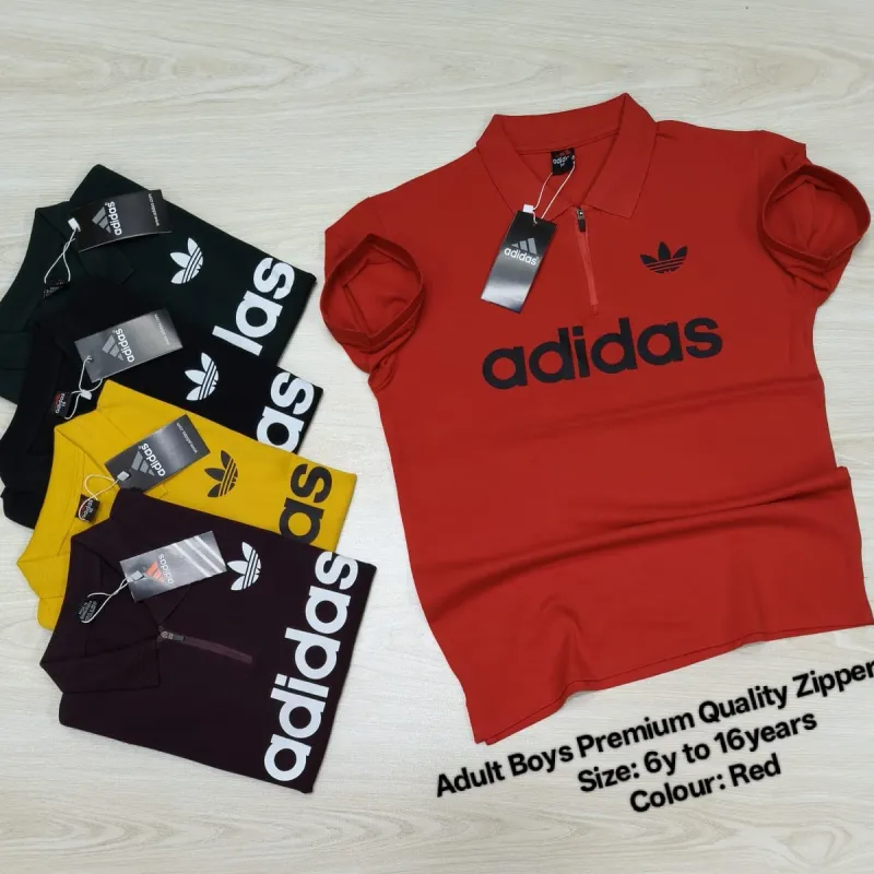 adidas Adult Boys Premium Zipper Polo Shirt Wholesale Bangladesh adidas Adult Boys Premium Zipper Polo Shirt Wholesale Bangladesh