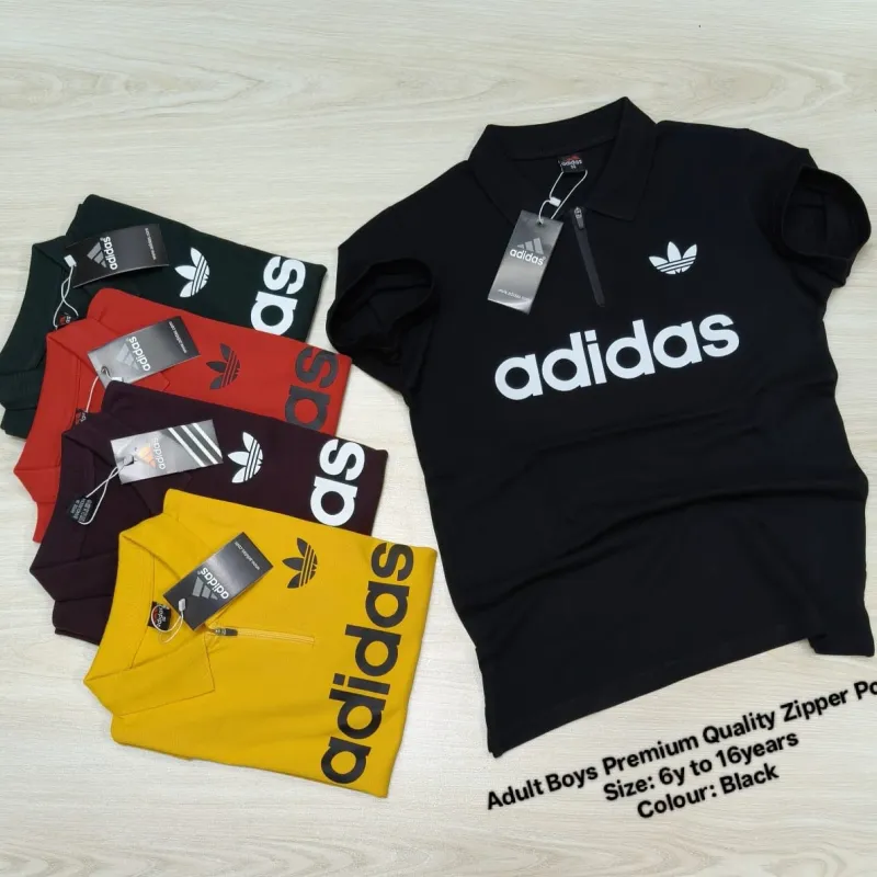adidas Adult Boys Premium Zipper Polo Shirt Wholesale Bangladesh adidas Adult Boys Premium Zipper Polo Shirt Wholesale Bangladesh