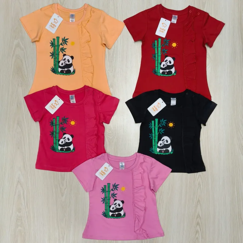 Baby Girls' Premium Cotton Short-Sleeve Design T-Shirt (3-36 Months) — Wholesale Bangladesh