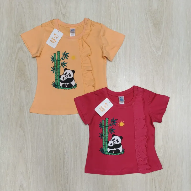 Baby Girls' Premium Cotton Short-Sleeve Design T-Shirt (3-36 Months) — Wholesale Bangladesh