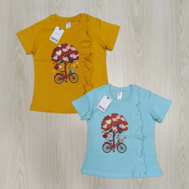 Girls' Premium Cotton Design Short-Sleeve T-Shirt (2-8 Years) — Wholesale Bangladesh Girls' Premium Cotton Design Short-Sleeve T-Shirt (2-8 Years) — Wholesale Bangladesh