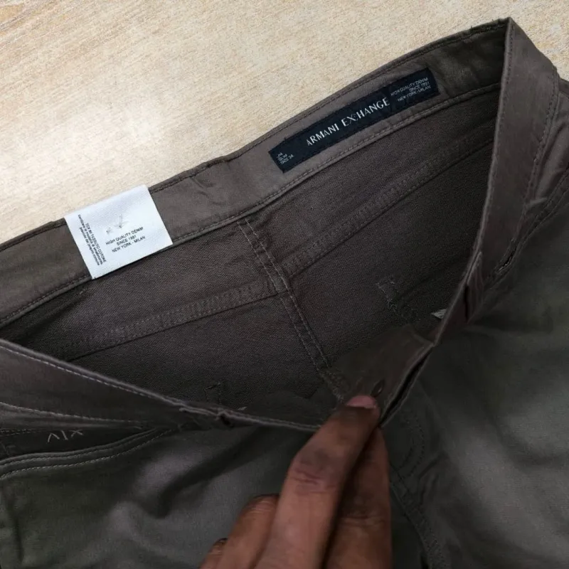Armani Exchange 100% Export Hot Exclusive Twill Pant Wholesale Bangladesh