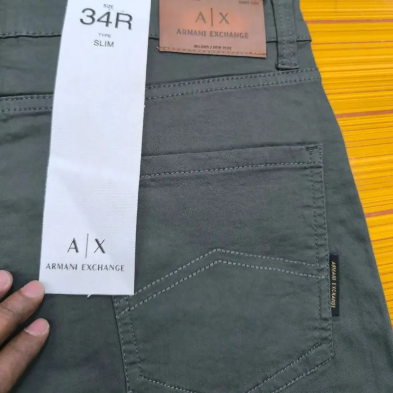Armani Exchange 100% Export Hot Exclusive Twill Pant Wholesale Bangladesh