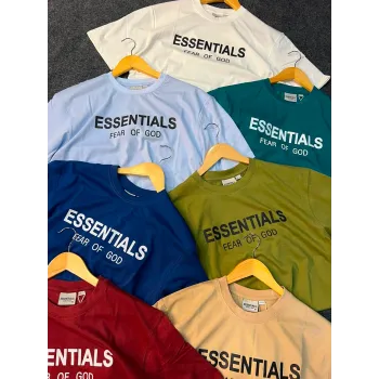 Essentials Men's Premium 240 GSM Knit & Dyed T-Shirt Wholesale Bangladesh