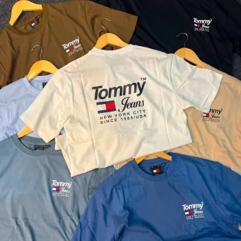 Tommy Jeans Men's Premium 240 GSM Knit & Dyed T-Shirt Wholesale Bangladesh Tommy Jeans Men's Premium 240 GSM Knit & Dyed T-Shirt Wholesale Bangladesh