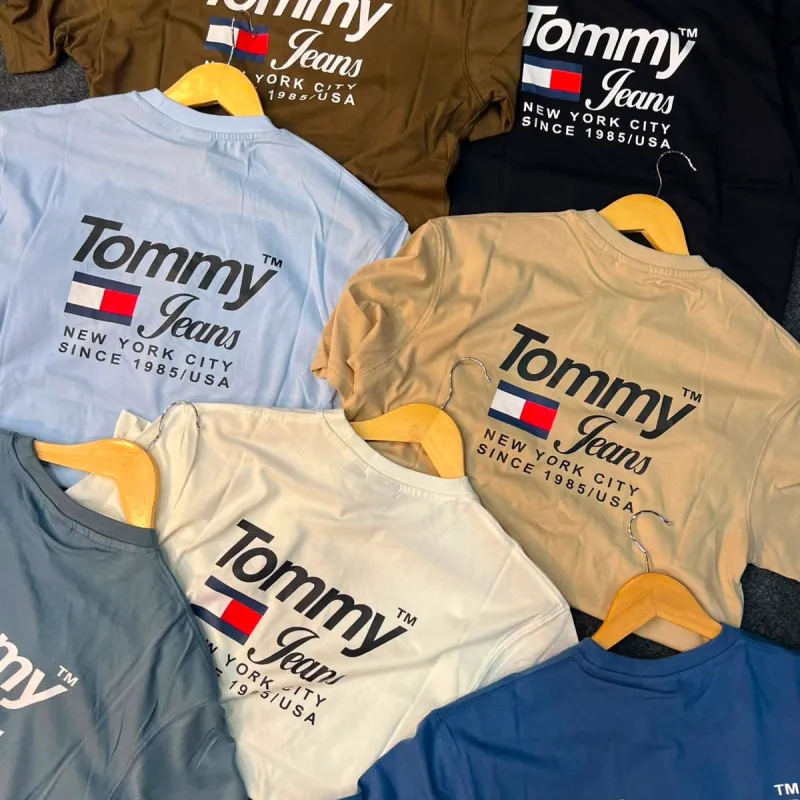 Tommy Jeans Men's Premium 240 GSM Knit & Dyed T-Shirt Wholesale Bangladesh Tommy Jeans Men's Premium 240 GSM Knit & Dyed T-Shirt Wholesale Bangladesh