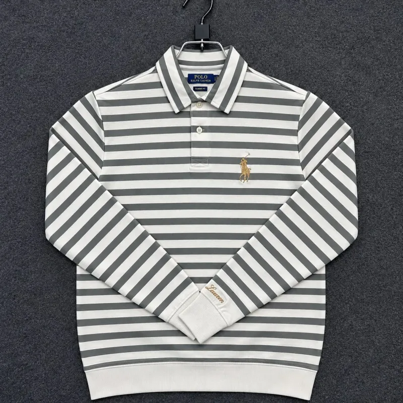 Ralph Lauren Big Premium Striped Long Sleeve Polo Shirt Wholesale Bangladesh
