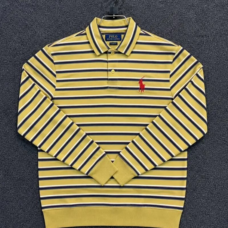 Ralph Lauren Big Premium Striped Long Sleeve Polo Shirt Wholesale Bangladesh
