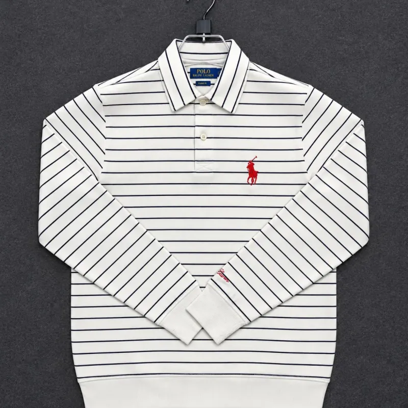 Ralph Lauren Big Premium Striped Long Sleeve Polo Shirt Wholesale Bangladesh