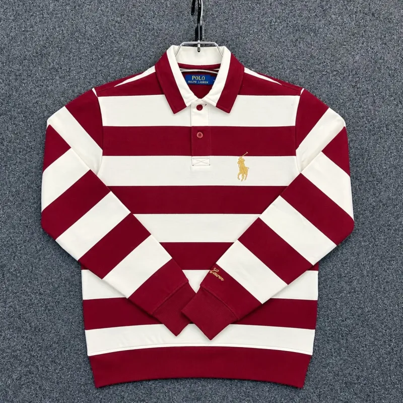 Ralph Lauren Big Premium Striped Long Sleeve Polo Shirt Wholesale Bangladesh
