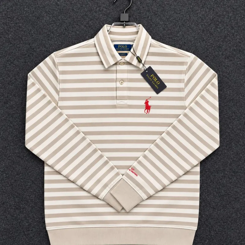 Ralph Lauren Big Premium Striped Long Sleeve Polo Shirt Wholesale Bangladesh
