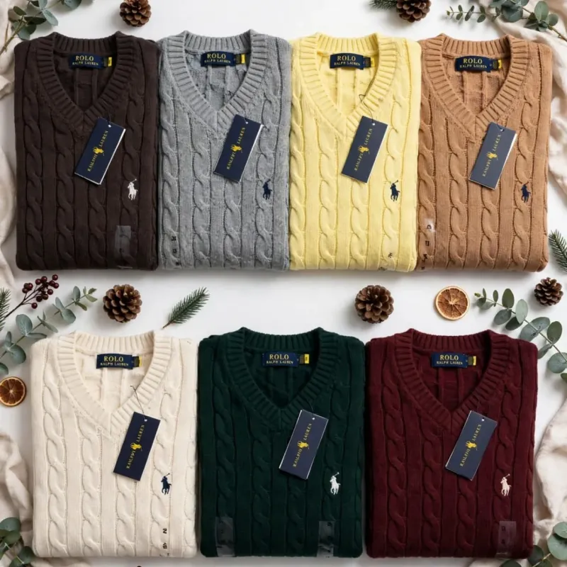 Women's Premium 7-Gauge Cotton V-Neck Sweater — Wholesale Bangladesh