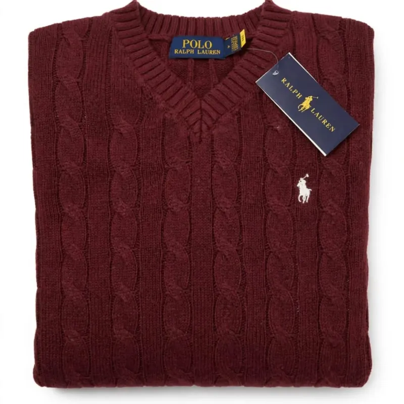 Women's Premium 7-Gauge Cotton V-Neck Sweater — Wholesale Bangladesh