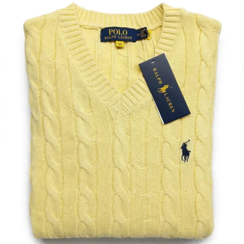 Women's Premium 7-Gauge Cotton V-Neck Sweater — Wholesale Bangladesh