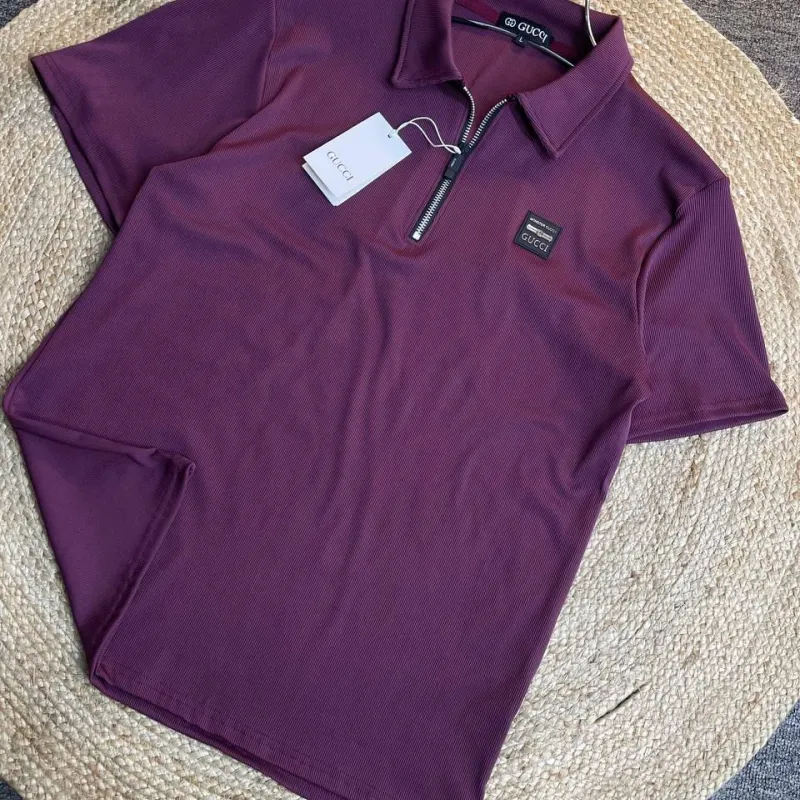 Gucci Men's Premium Half Zipper Polo T-Shirt Wholesale Bangladesh Gucci Men's Premium Half Zipper Polo T-Shirt Wholesale Bangladesh