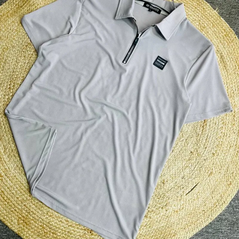 Gucci Men's Premium Half Zipper Polo T-Shirt Wholesale Bangladesh Gucci Men's Premium Half Zipper Polo T-Shirt Wholesale Bangladesh