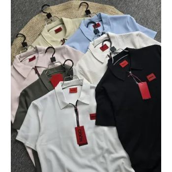 Hugo Boss Men's Premium Half Zipper Polo T-Shirt Wholesale Bangladesh
