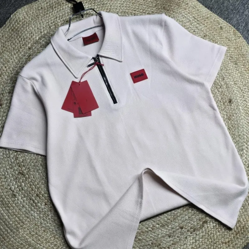 Hugo Boss Men's Premium Half Zipper Polo T-Shirt Wholesale Bangladesh