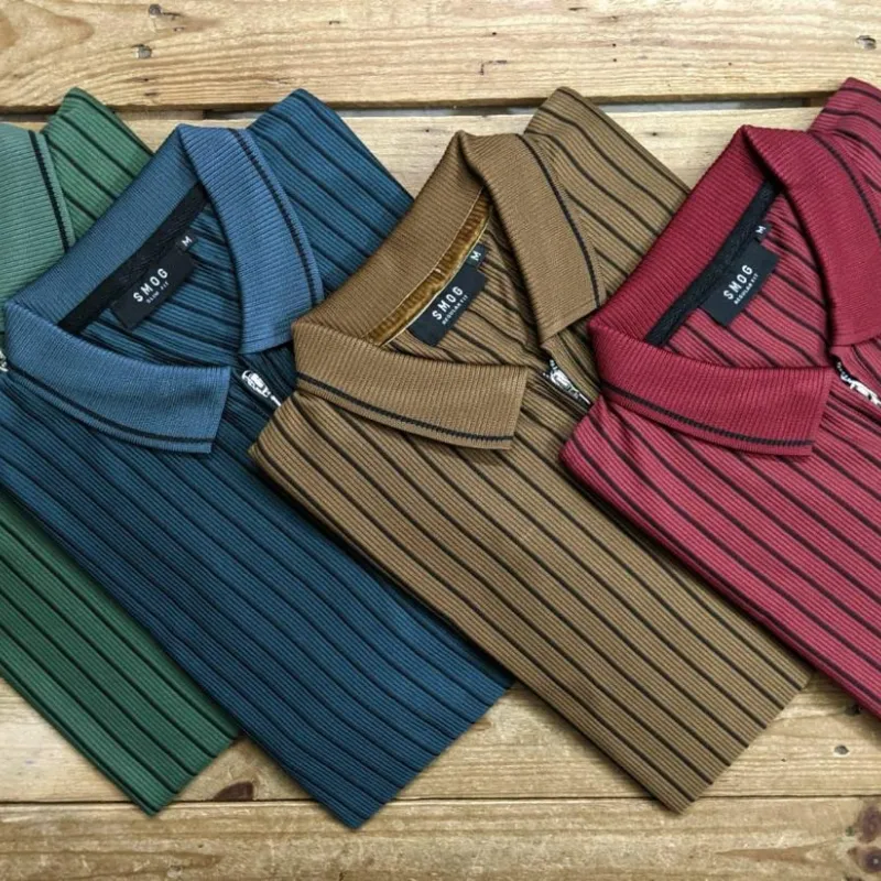Smog Old Money Pattern Polo T-Shirt Wholesale Bangladesh