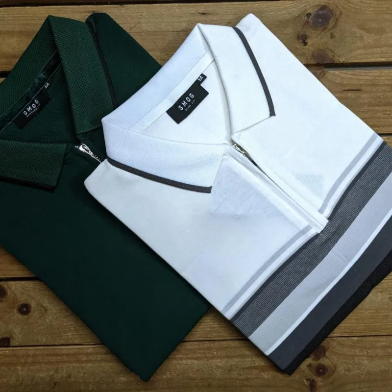Smog Old Money Pattern Polo T-Shirt Wholesale Bangladesh