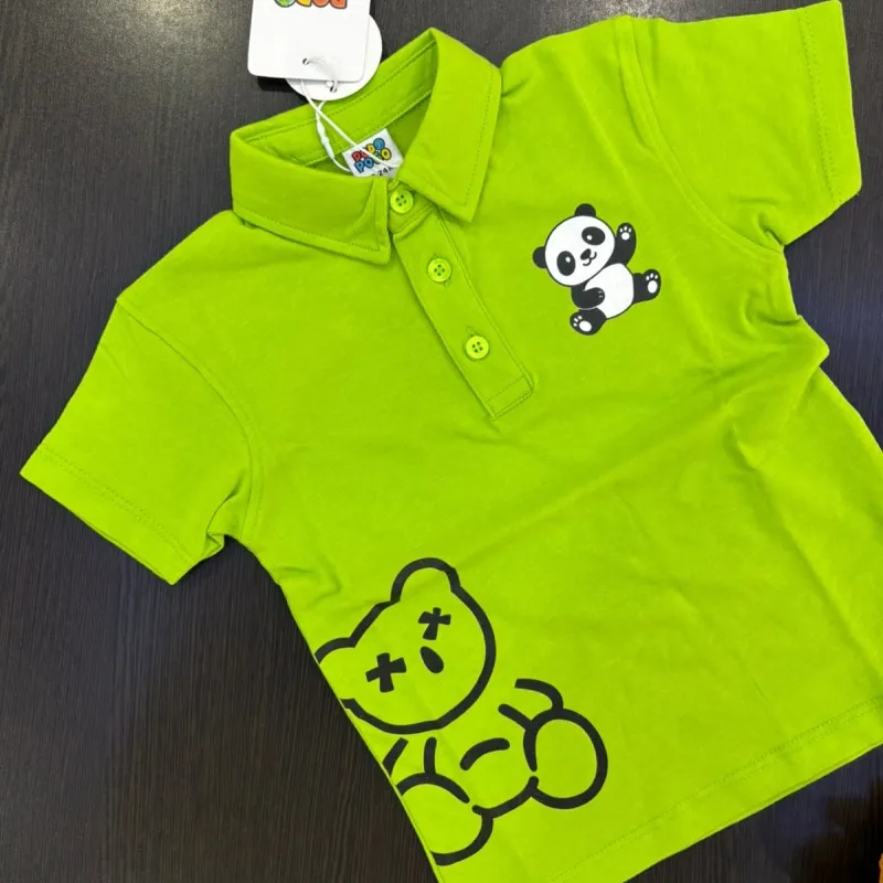 Boy’s Premium Panda Polo T-Shirt Summer Collection Wholesale Bangladesh Boy’s Premium Panda Polo T-Shirt Summer Collection Wholesale Bangladesh