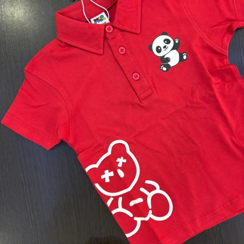 Boy’s Premium Panda Polo T-Shirt Summer Collection Wholesale Bangladesh Boy’s Premium Panda Polo T-Shirt Summer Collection Wholesale Bangladesh