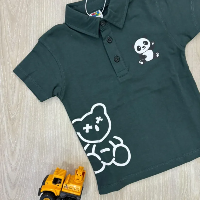 Boy’s Premium Panda Polo T-Shirt Summer Collection Wholesale Bangladesh Boy’s Premium Panda Polo T-Shirt Summer Collection Wholesale Bangladesh