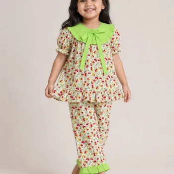 Girls Summer Special Floral Co-ords Set Wholesale Bangladesh