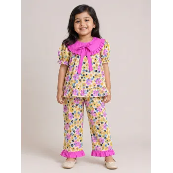 Girls Summer Special Floral Co-ords Set Wholesale Bangladesh