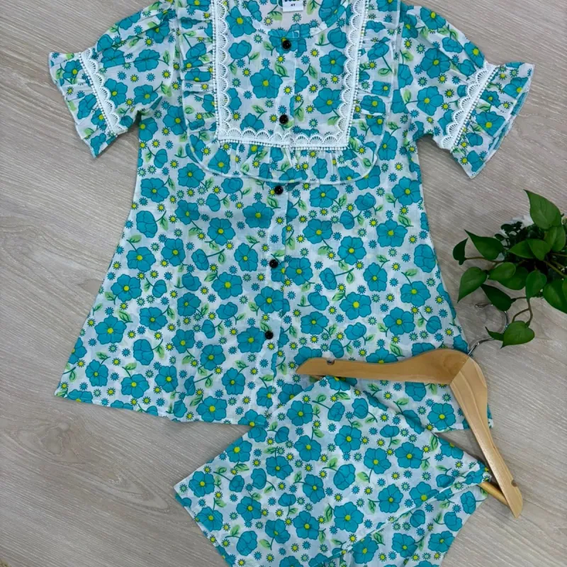 Girls Summer Special Floral Co-ords Set Wholesale Bangladesh Girls Summer Special Floral Co-ords Set Wholesale Bangladesh