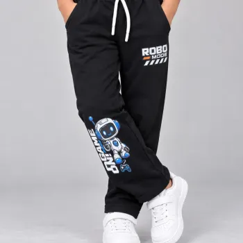 Boys' & Girls' Winter Terry Joggers with Giraffe Print — Wholesale Bangladesh