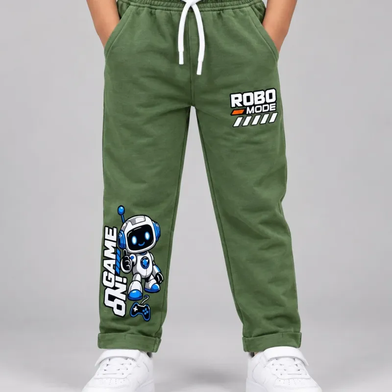 Boys' & Girls' Winter Terry Joggers with Giraffe Print — Wholesale Bangladesh