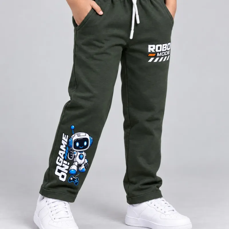 Boys' & Girls' Winter Terry Joggers with Giraffe Print — Wholesale Bangladesh
