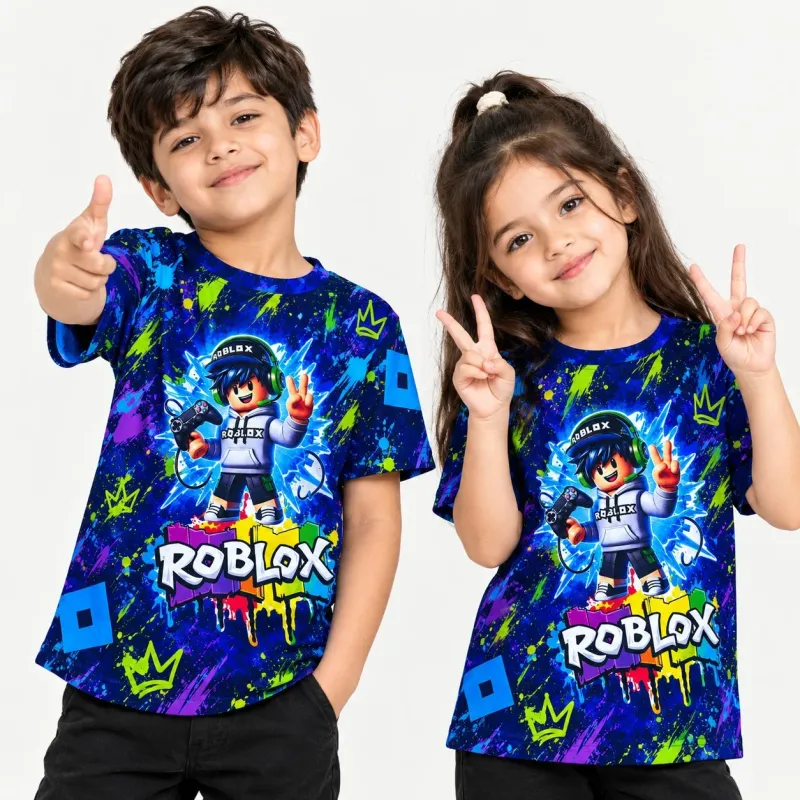 Boys' Premium All-Over Print Gaming T-Shirt (2–8 Years) — Wholesale Bangladesh