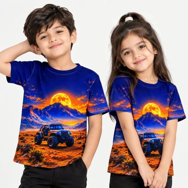 Boys' Premium All-Over Print Gaming T-Shirt (2–8 Years) — Wholesale Bangladesh
