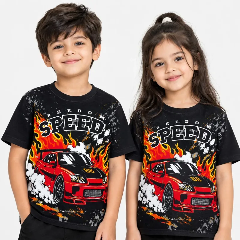 Boys' Premium All-Over Print Gaming T-Shirt (2–8 Years) — Wholesale Bangladesh