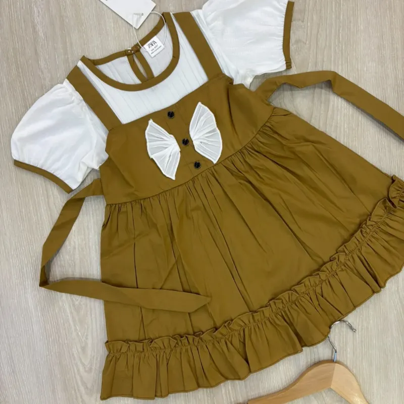 Girls' Premium Fancy Cotton Frock (8 Colours, 2–13 Years) — Wholesale Bangladesh