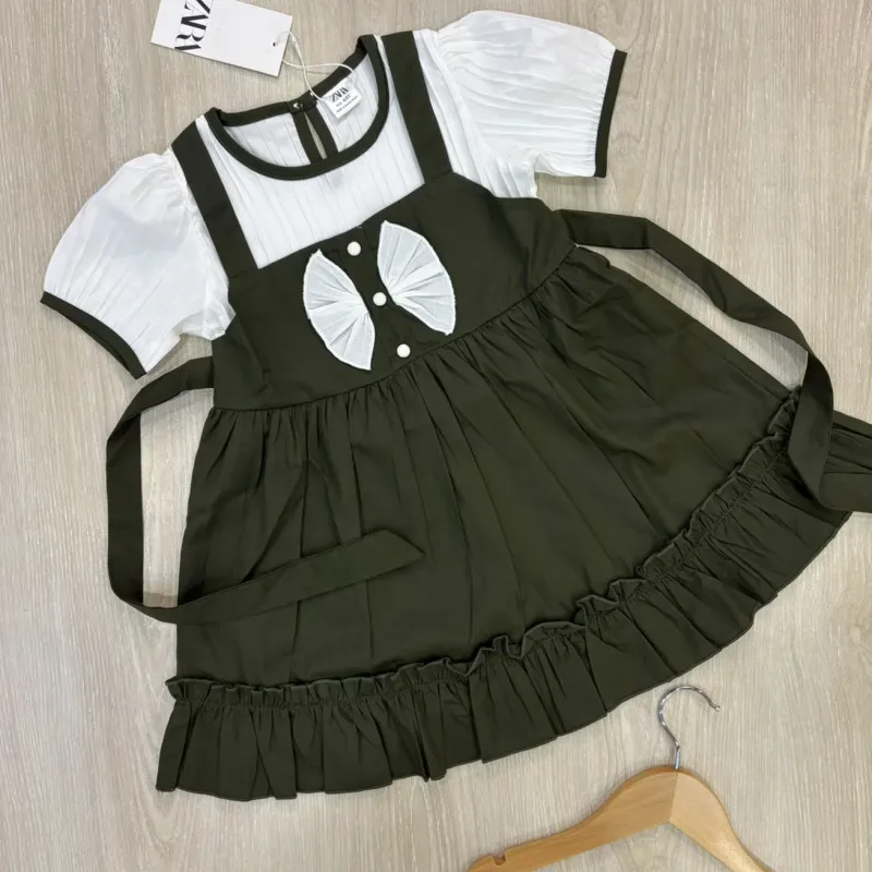 Girls' Premium Fancy Cotton Frock (8 Colours, 2–13 Years) — Wholesale Bangladesh