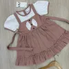 Girls' Premium Fancy Cotton Frock (8 Colours, 2–13 Years) — Wholesale Bangladesh