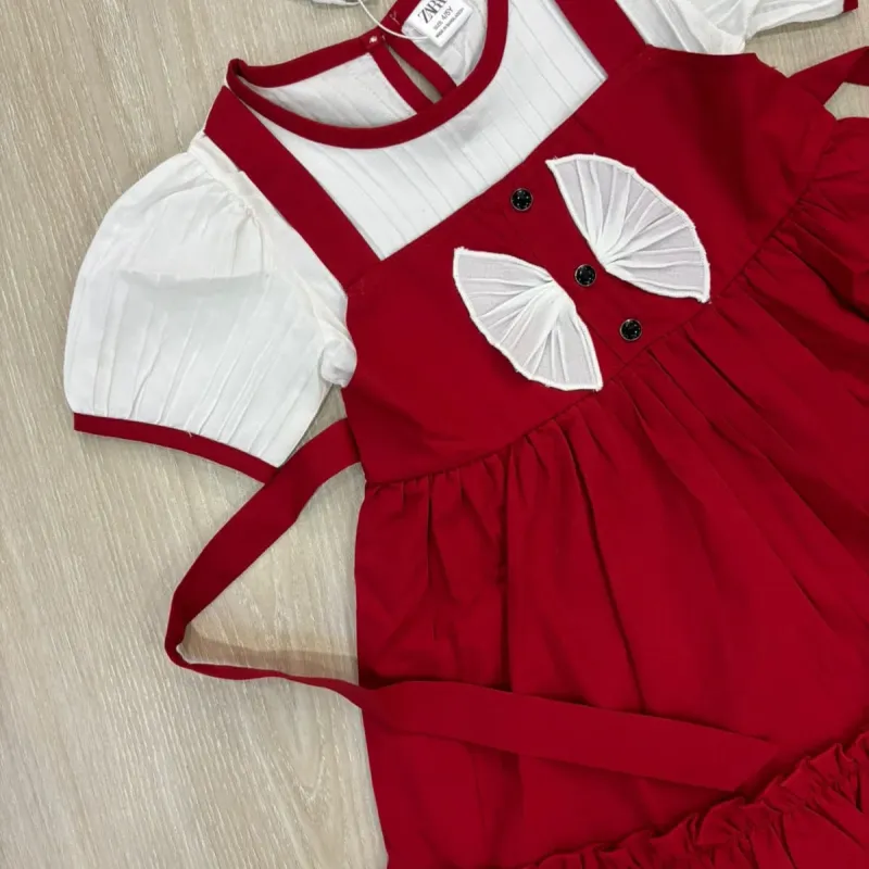 Girls' Premium Fancy Cotton Frock (8 Colours, 2–13 Years) — Wholesale Bangladesh
