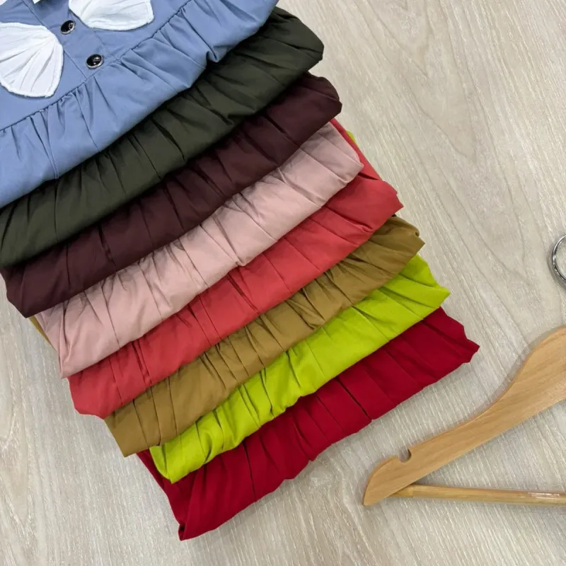 Girls' Premium Fancy Cotton Frock (8 Colours, 2–13 Years) — Wholesale Bangladesh