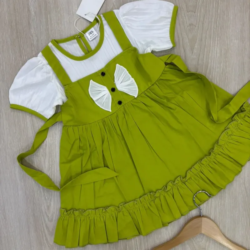 Girls' Premium Fancy Cotton Frock (8 Colours, 2–13 Years) — Wholesale Bangladesh