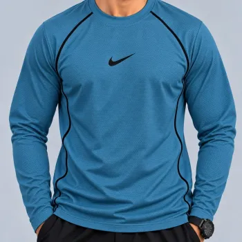 Men's Premium Long-Sleeve Honeycomb Knit Sports T-Shirt — Wholesale Bangladesh