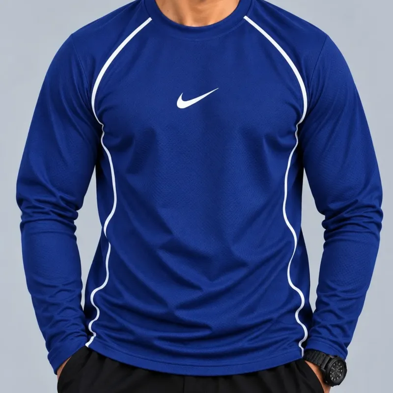 Men's Premium Long-Sleeve Honeycomb Knit Sports T-Shirt — Wholesale Bangladesh