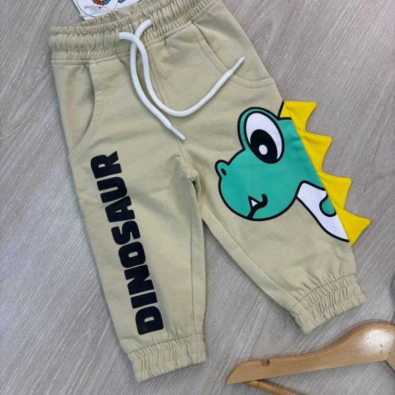 Boys' Premium French Terry Dino Joggers (12M-6Y, 8 Colours) — Wholesale Bangladesh