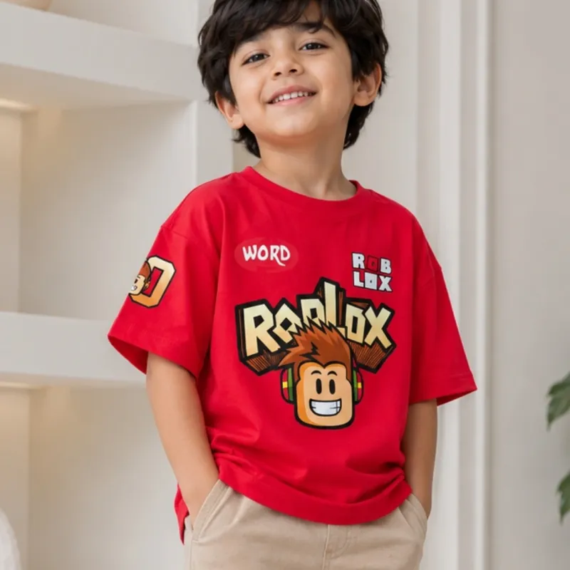 Boys Summer Special Collection Drop Shoulder T-Shirt Wholesale Bangladesh