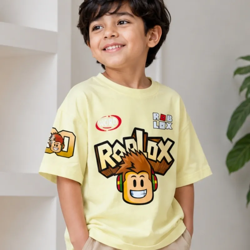 Boys Summer Special Collection Drop Shoulder T-Shirt Wholesale Bangladesh