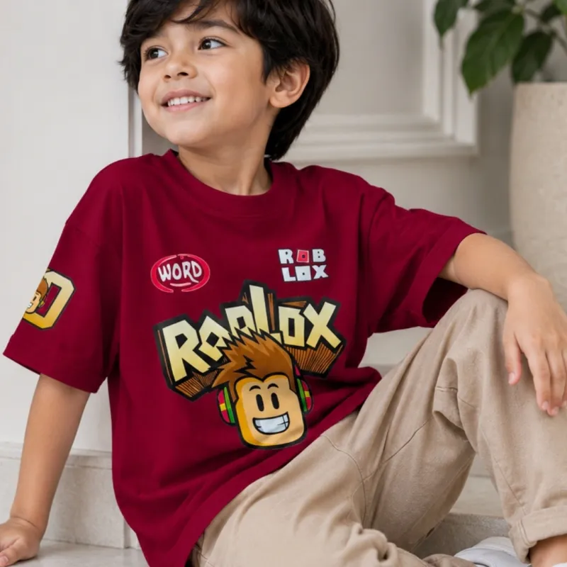 Boys Summer Special Collection Drop Shoulder T-Shirt Wholesale Bangladesh